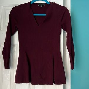 Ann Taylor peplum sweater